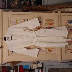 David Archy white honeycomb robe Sz L/XL